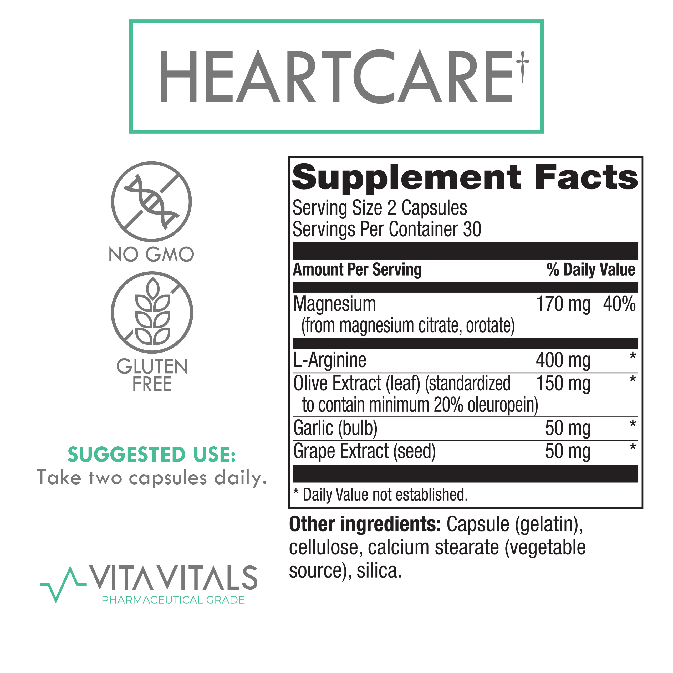 HeartCare Supplement Facts
